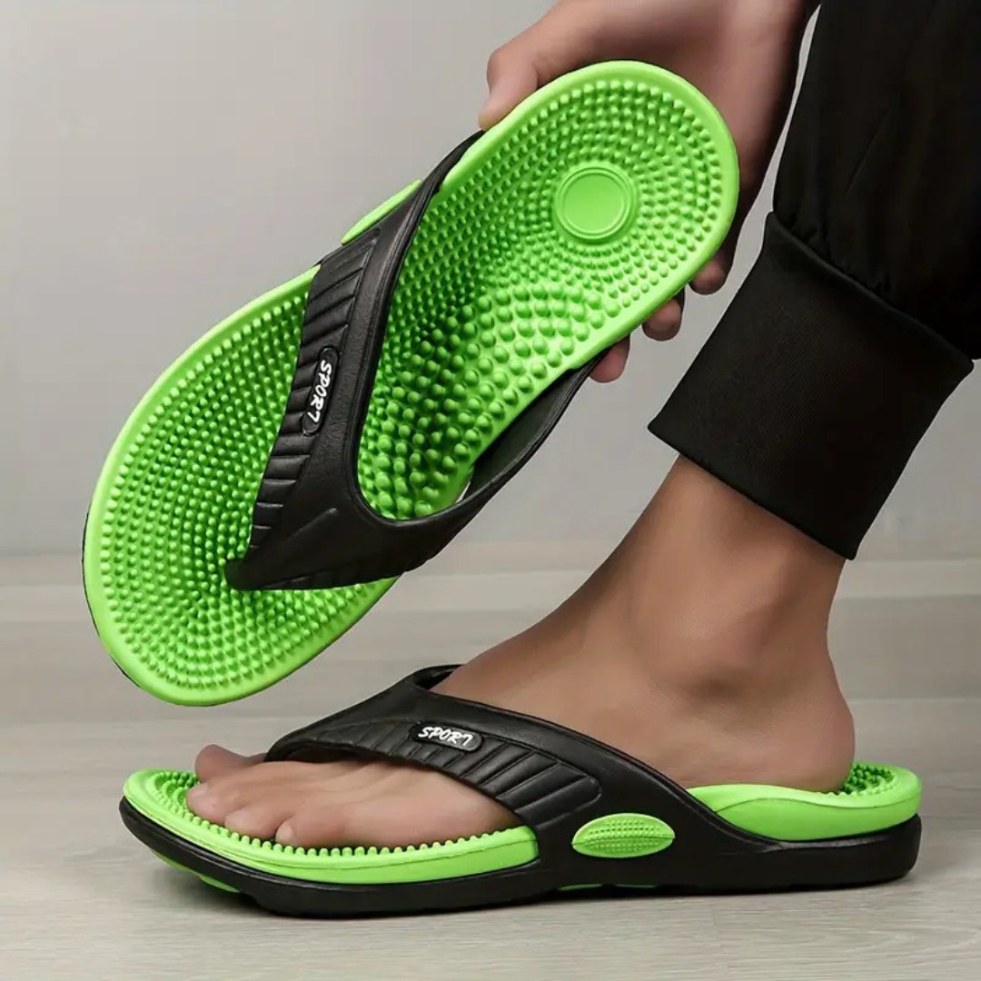 Hausschuhe Herren Damen Sportlich Mit Rutschfester Sohle Und Flexiblem Riemen 10