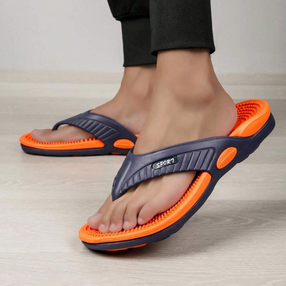 Hausschuhe Herren Damen Sportlich Mit Rutschfester Sohle Und Flexiblem Riemen 2