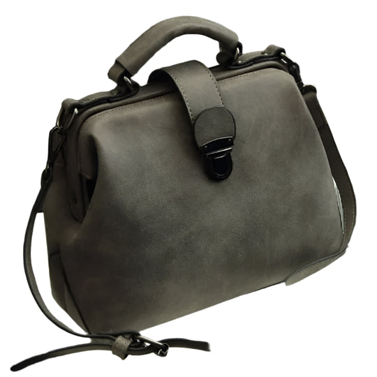 Damen Abendtasche Vintage Clutch Geräumig Leder für Feste und Ausgehen 1