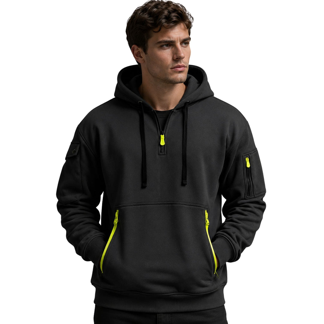 Herren-Hoodie mit mehreren Taschen 0