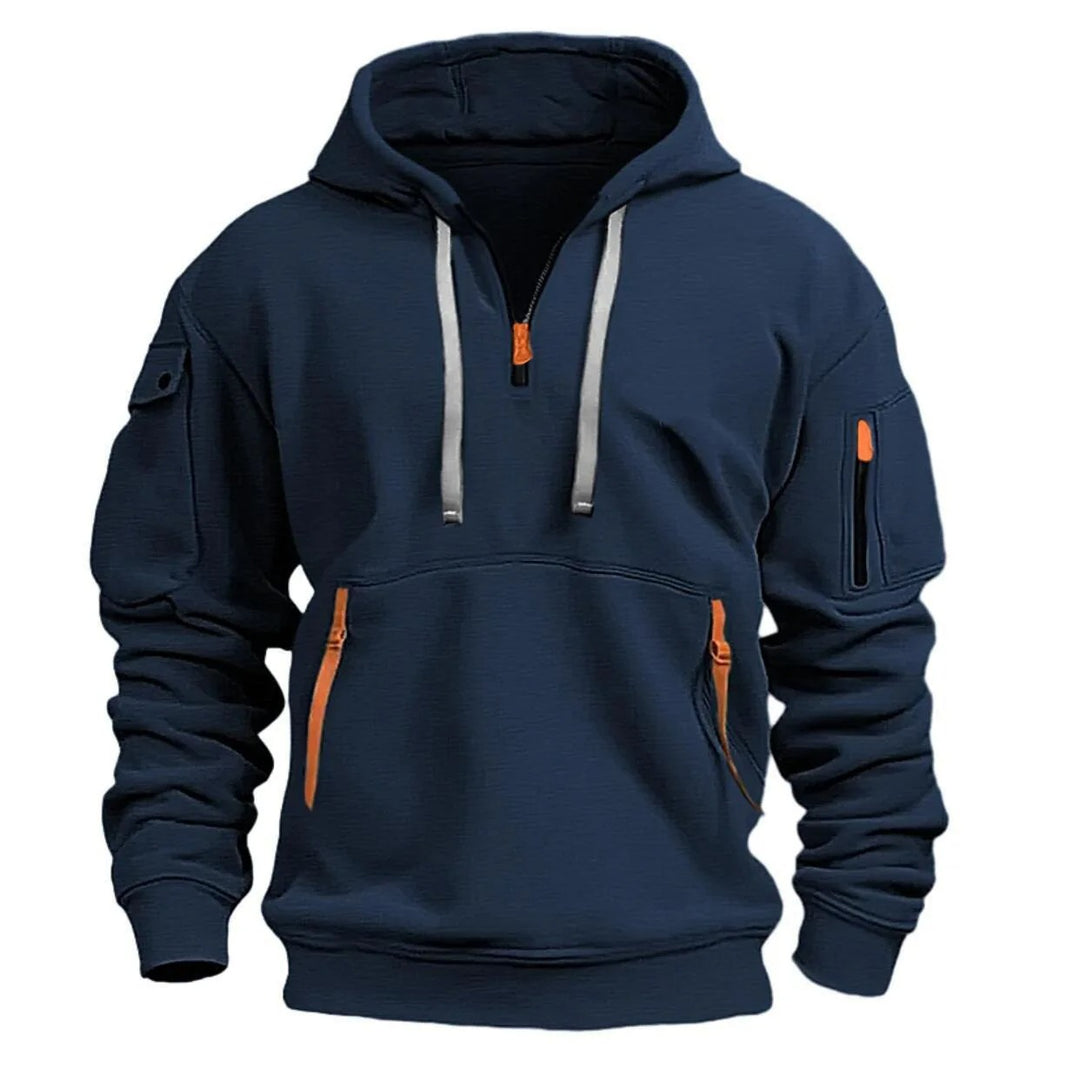 Herren-Hoodie mit mehreren Taschen 2
