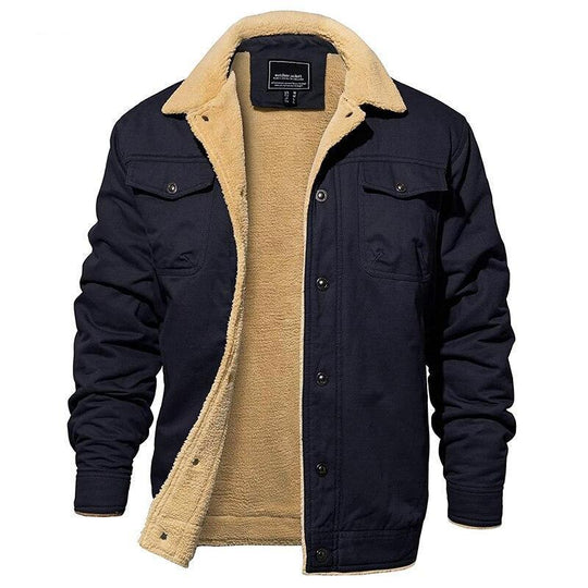 Herren-Shelljacke mit Sherpa-Futter, wasserdicht, Winterjacke 0