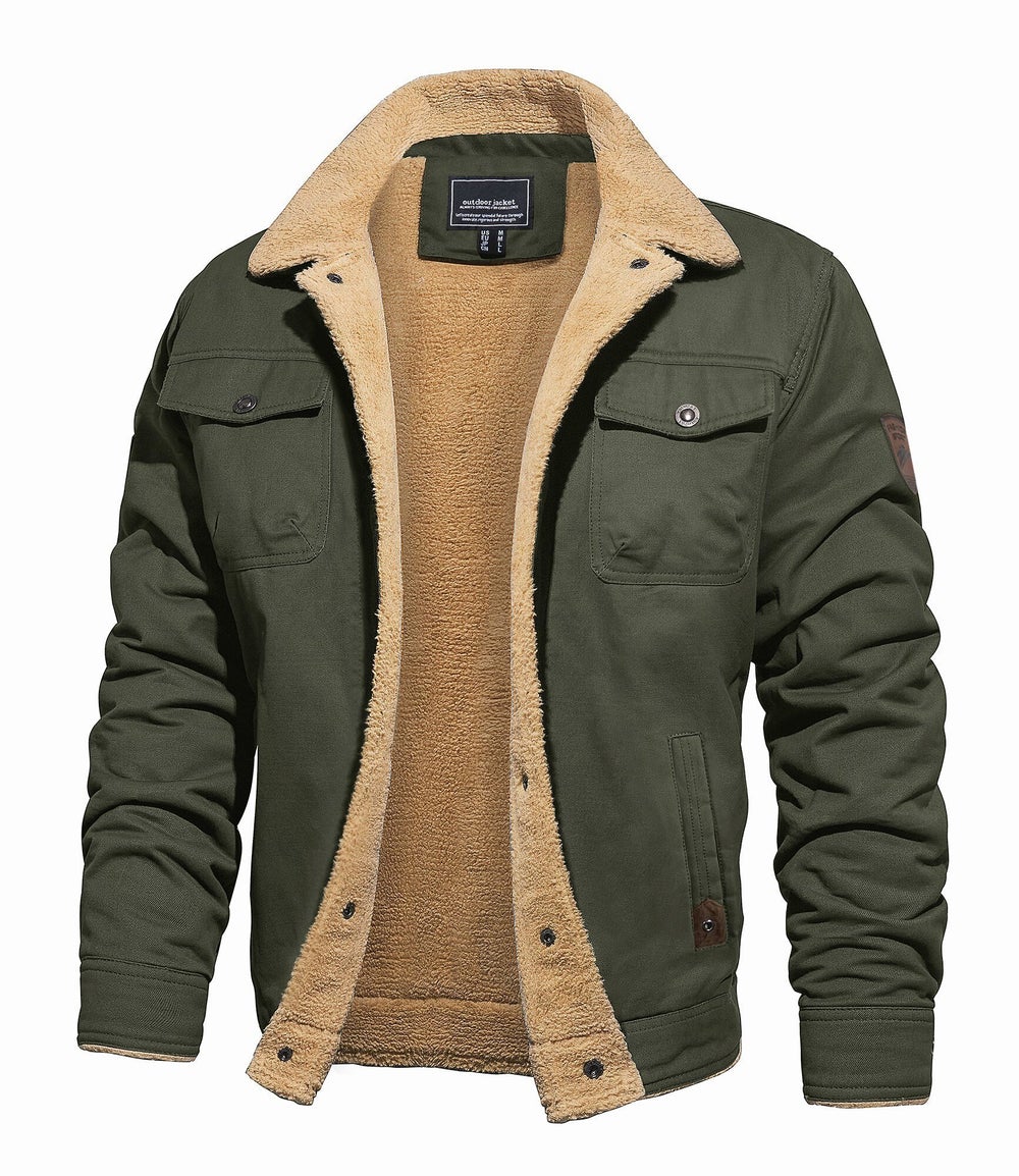 Herren-Shelljacke mit Sherpa-Futter, wasserdicht, Winterjacke 2
