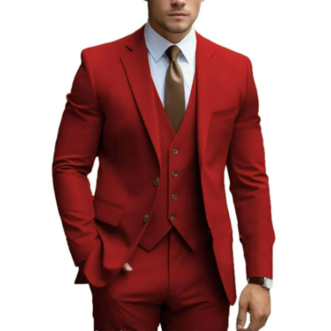 Herren 3-teiliger Anzug für Hochzeiten 12