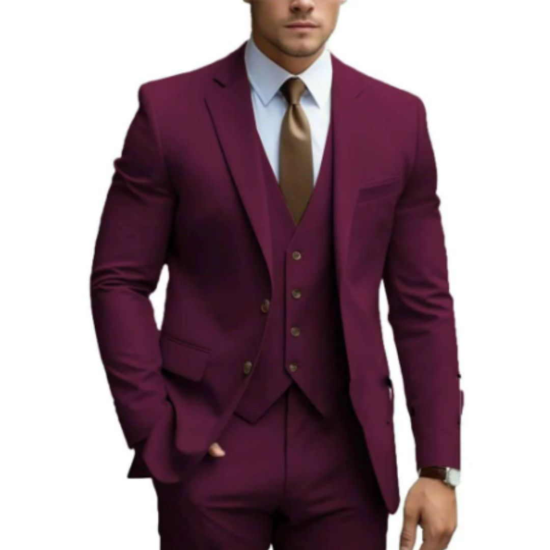 Herren 3-teiliger Anzug für Hochzeiten 3