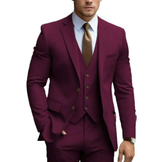 Herren 3-teiliger Anzug für Hochzeiten 3