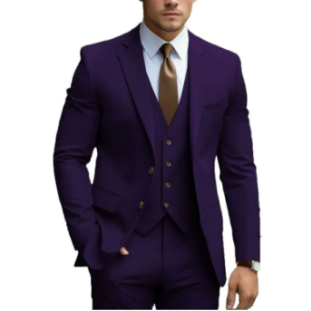 Herren 3-teiliger Anzug für Hochzeiten 4