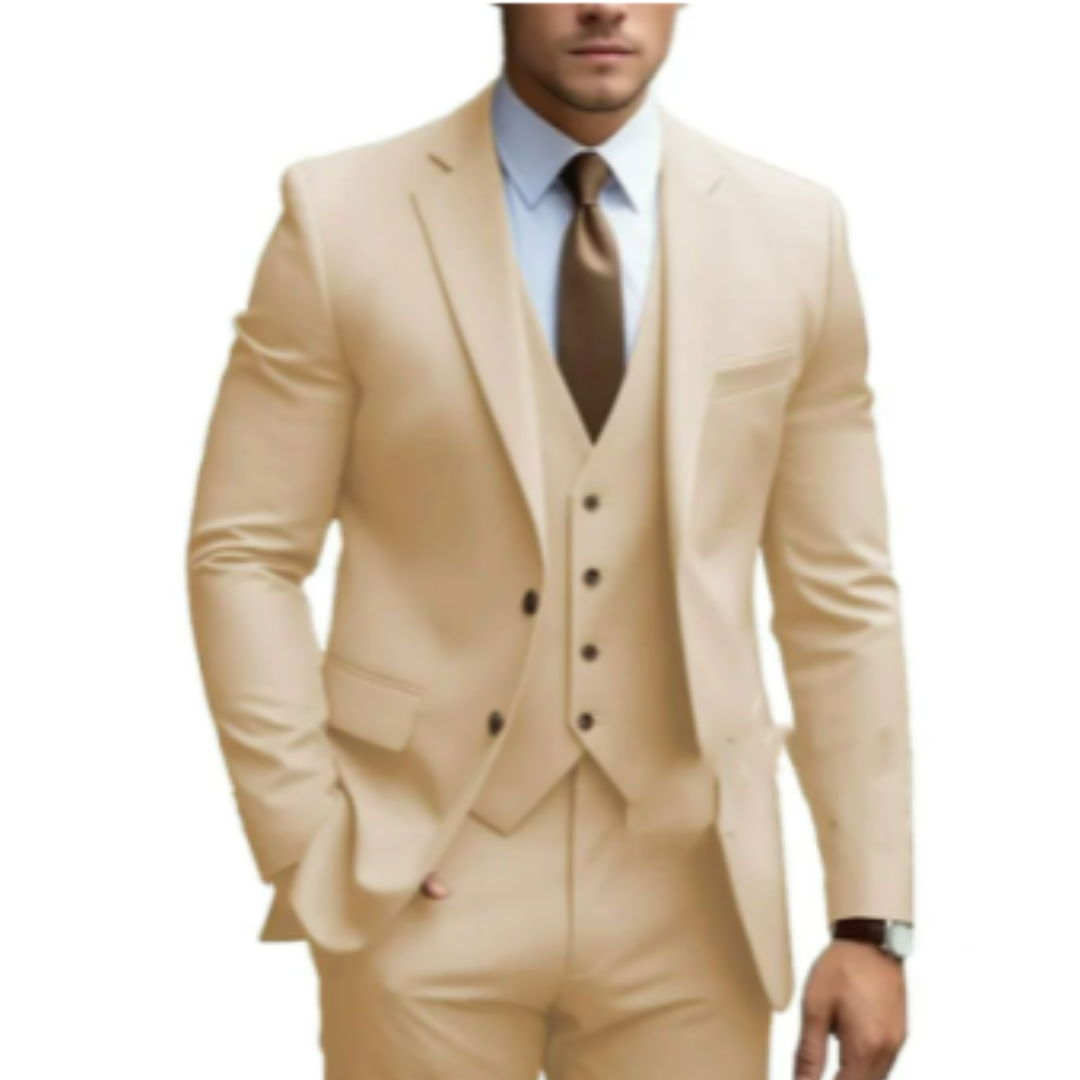 Herren 3-teiliger Anzug für Hochzeiten 5