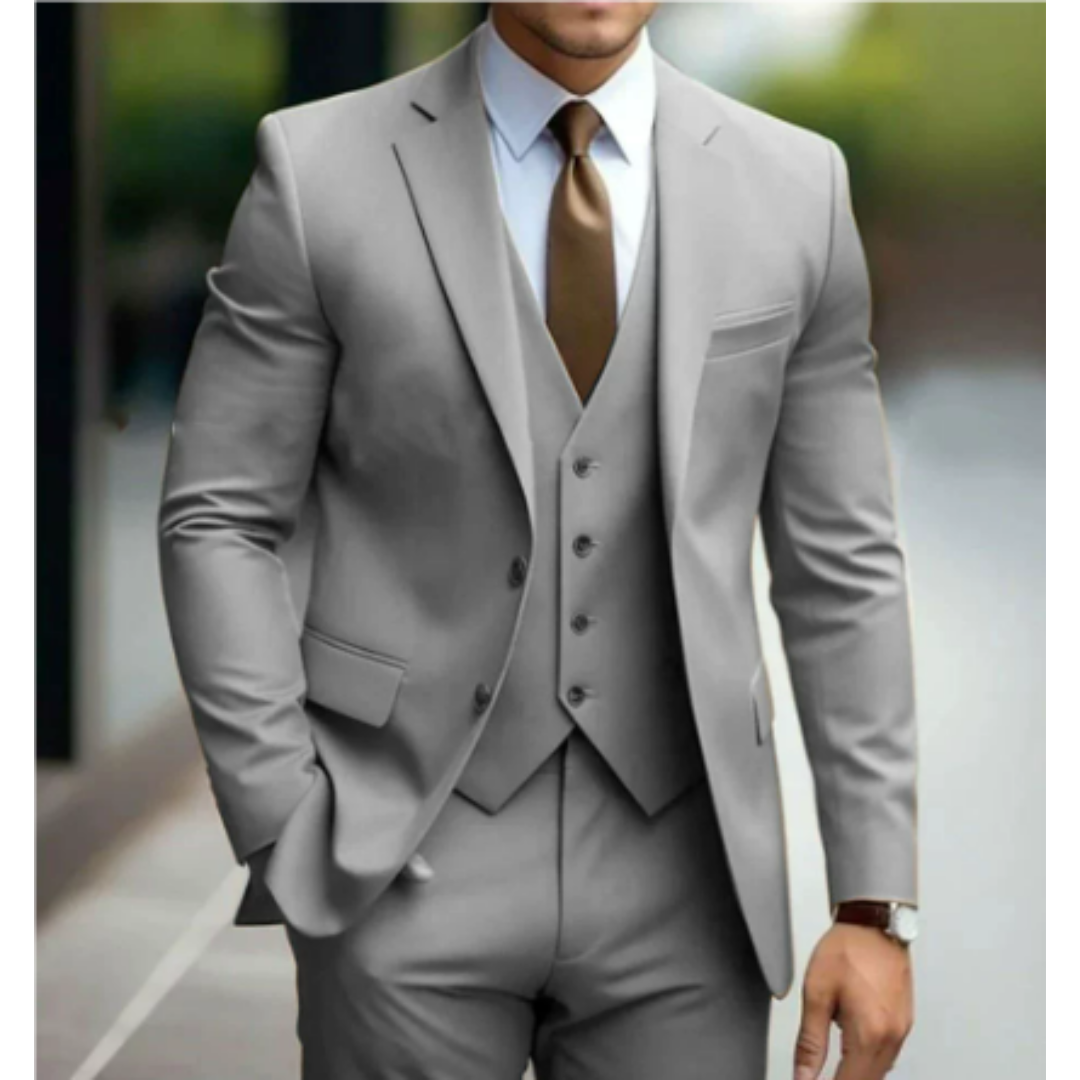 Herren 3-teiliger Anzug für Hochzeiten 9