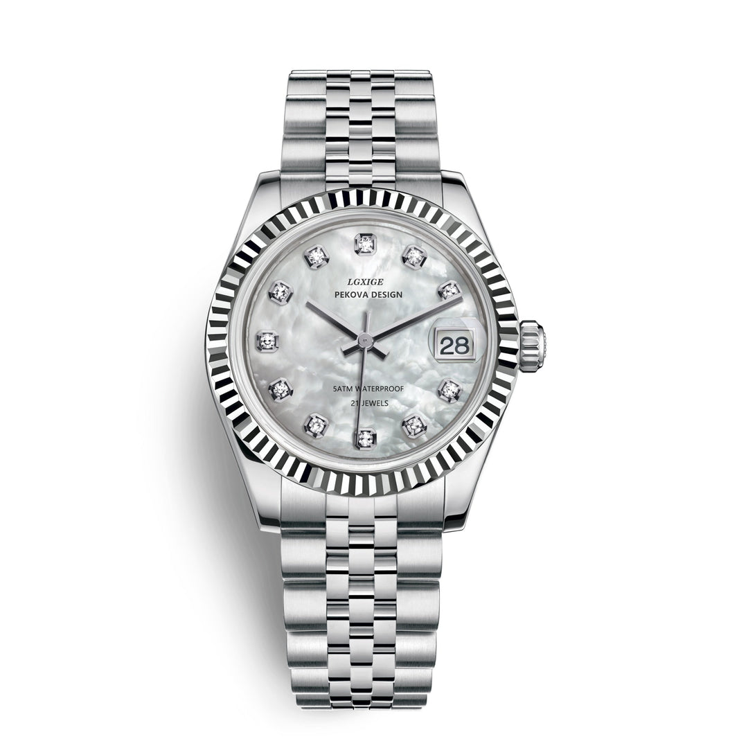 Herren Armbanduhr Edelstahl Klassisches Design 1