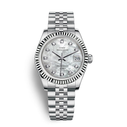 Herren Armbanduhr Edelstahl Klassisches Design 1