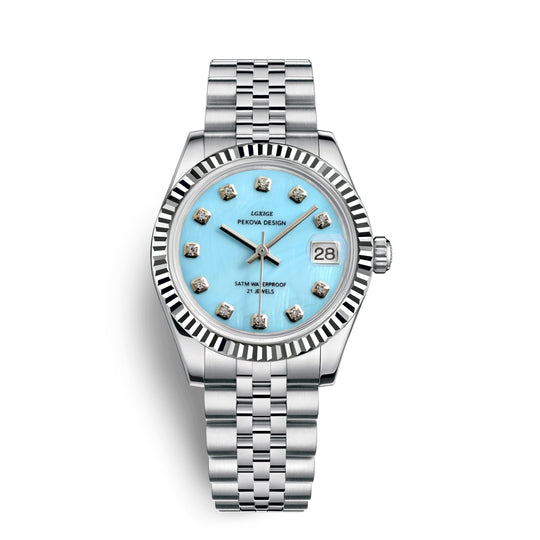 Herren Armbanduhr Edelstahl Klassisches Design 6