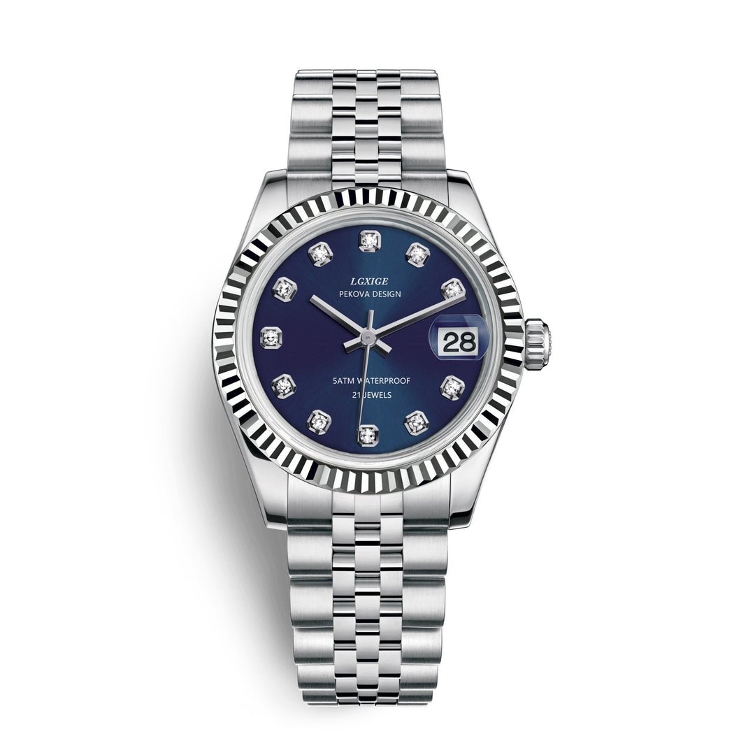 Herren Armbanduhr Edelstahl Klassisches Design 7