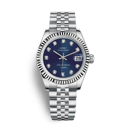 Herren Armbanduhr Edelstahl Klassisches Design 7