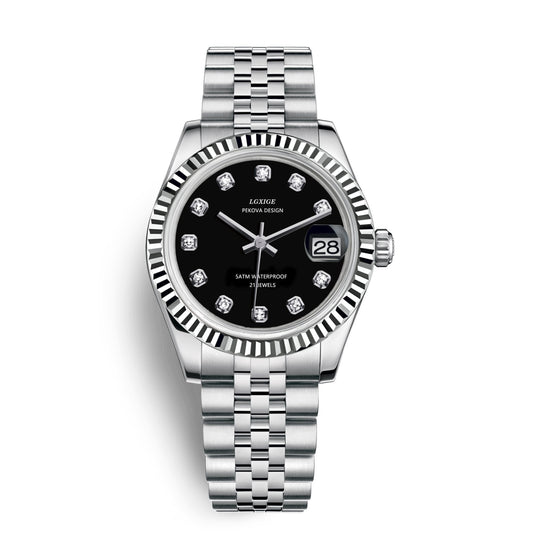 Herren Armbanduhr Edelstahl Klassisches Design 8
