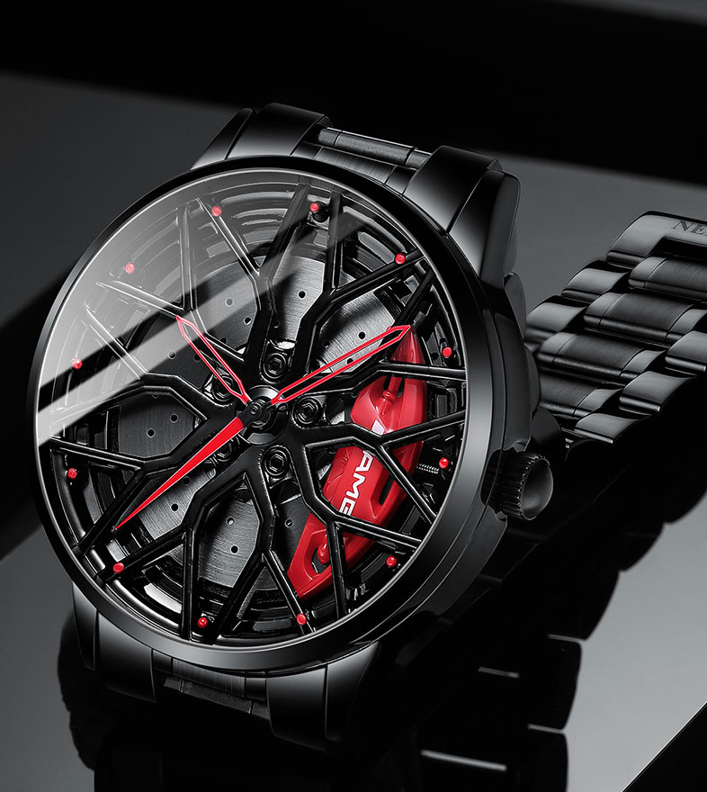 Herren Armbanduhr im Rennwagen-Stil 1