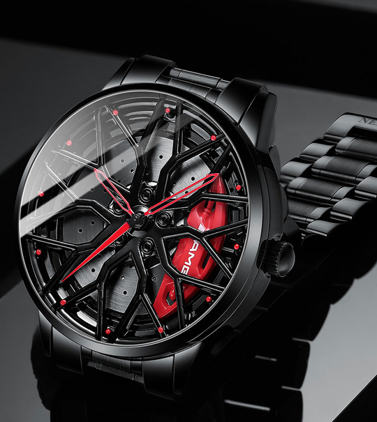 Herren Armbanduhr im Rennwagen-Stil 1
