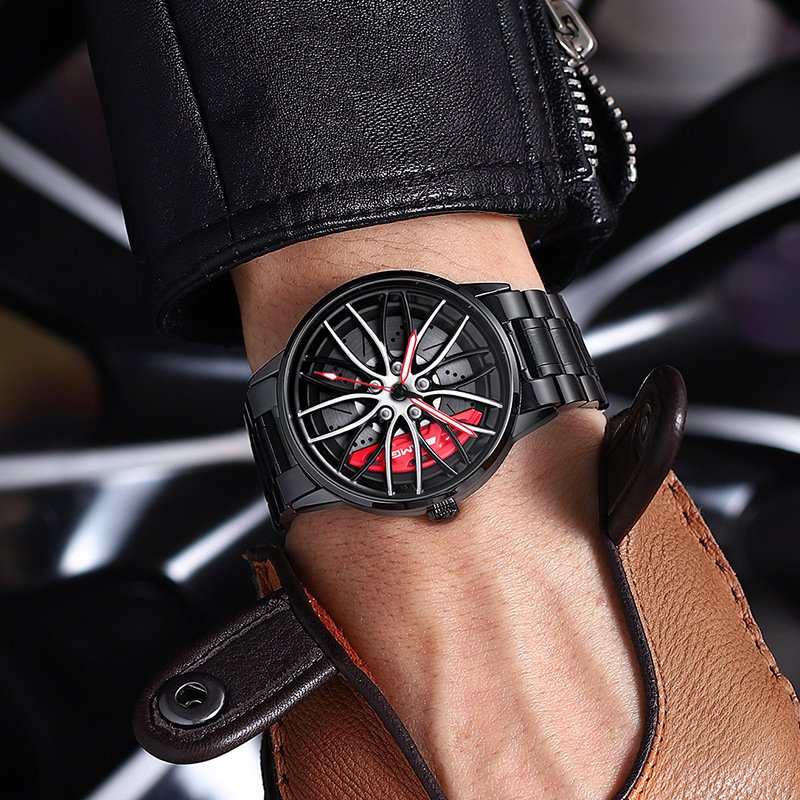 Herren Armbanduhr im Rennwagen-Stil 3