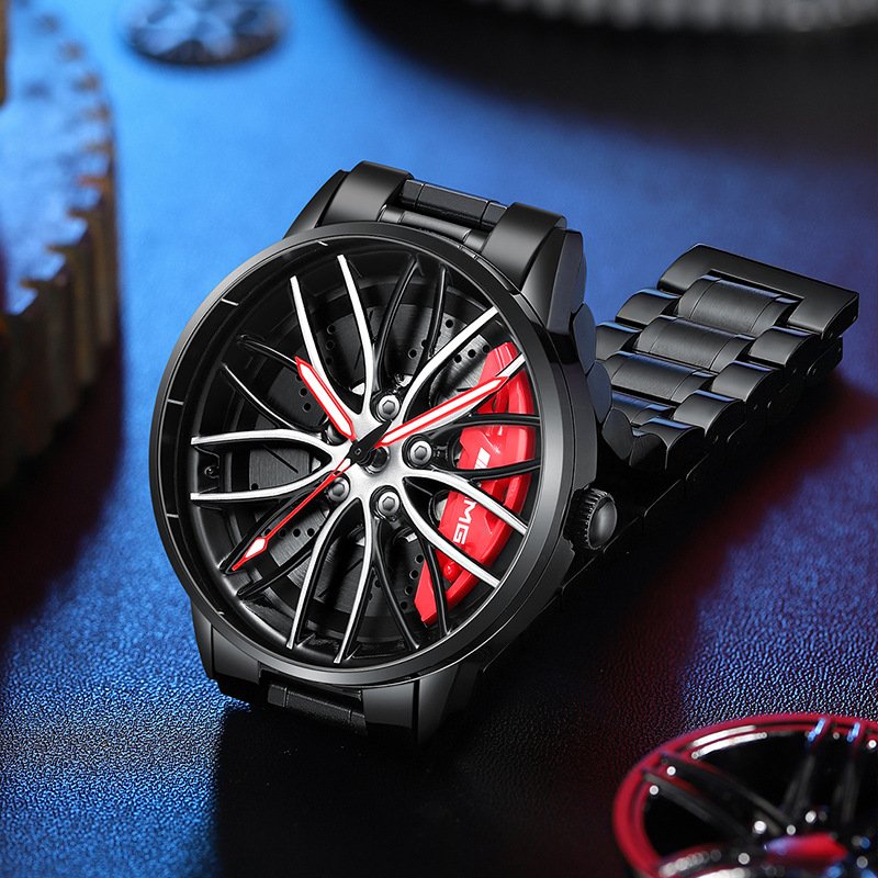 Herren Armbanduhr im Rennwagen-Stil 5