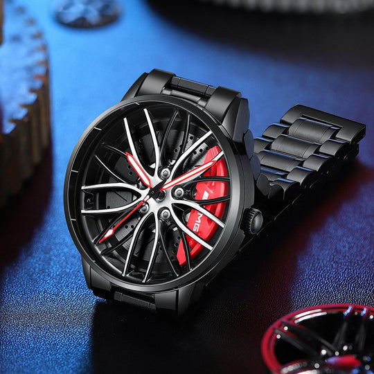 Herren Armbanduhr im Rennwagen-Stil 5