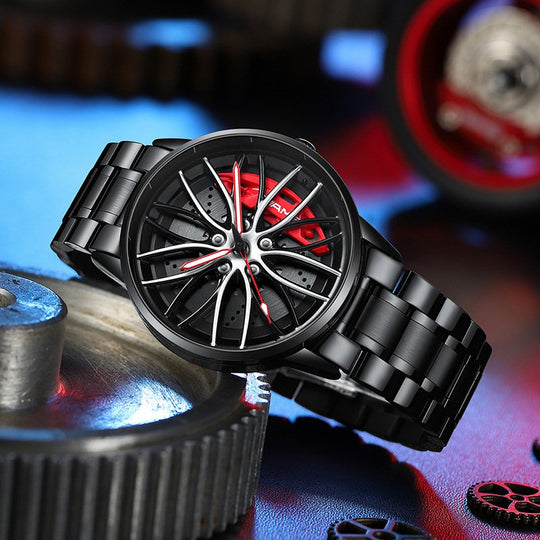 Herren Armbanduhr im Rennwagen-Stil 7