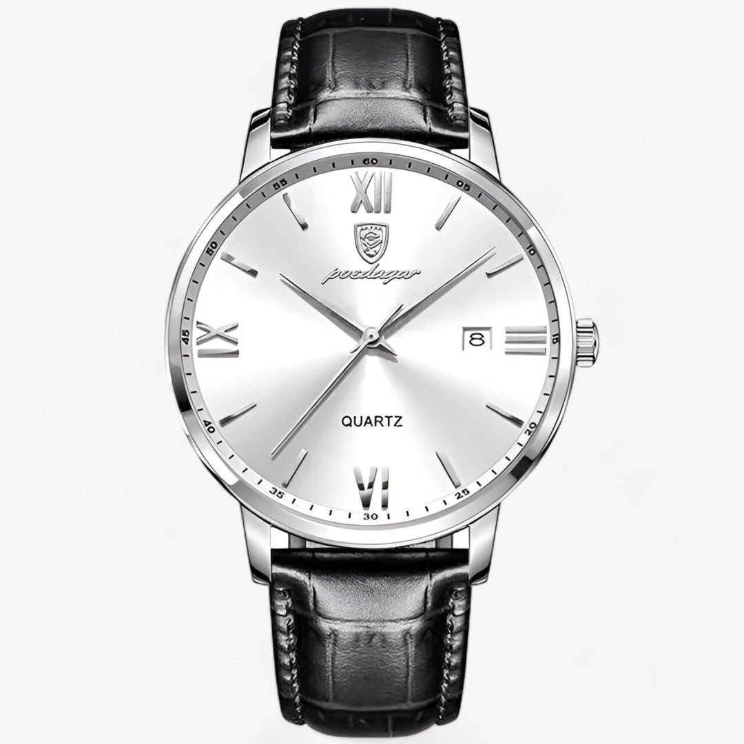 Herren Armbanduhr mit Luxuriösem Lederarmband für Modernen Stil 3