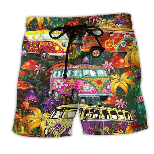 Herren Badshorts mit Graffiti-Design 0