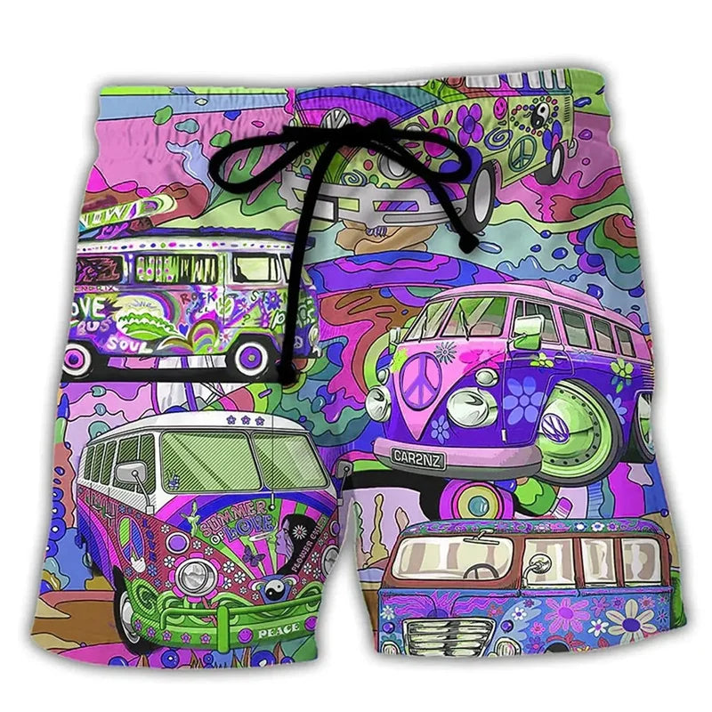 Herren Badshorts mit Graffiti-Design 4