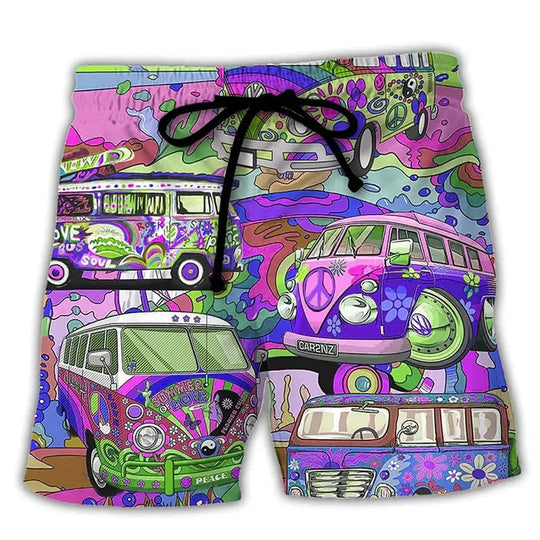 Herren Badshorts mit Graffiti-Design 4