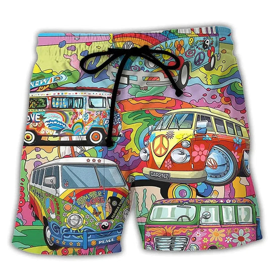 Herren Badshorts mit Graffiti-Design 5