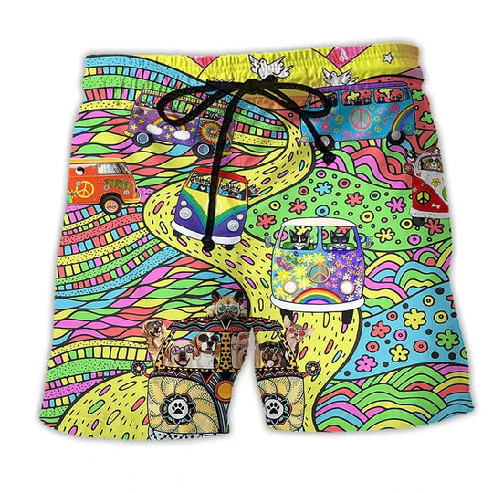 Herren Badshorts mit Graffiti-Design 6