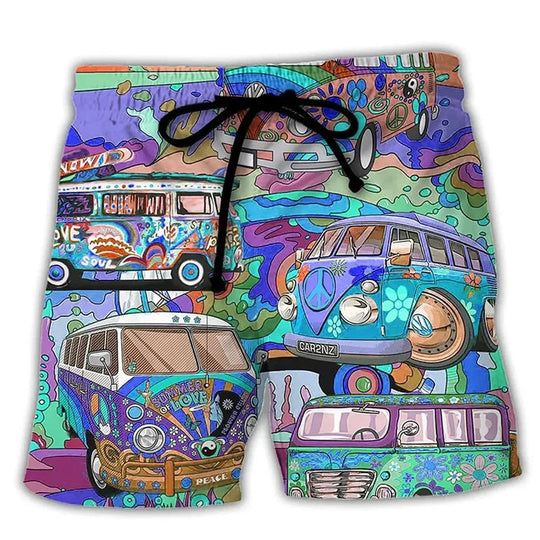 Herren Badshorts mit Graffiti-Design 8