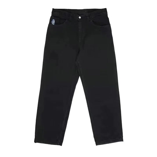 Herren Baggy Jeans Weite Beine Denim 11
