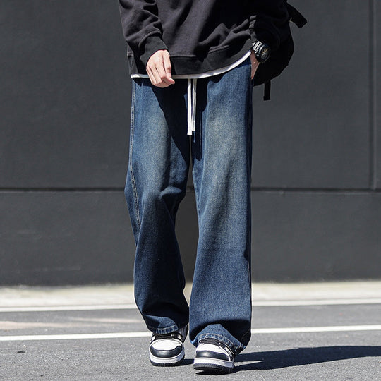 Herren Baggy Jeans Weites Bein Lässig 3