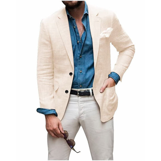 Herren Blazer Lässig Stilvoll 0