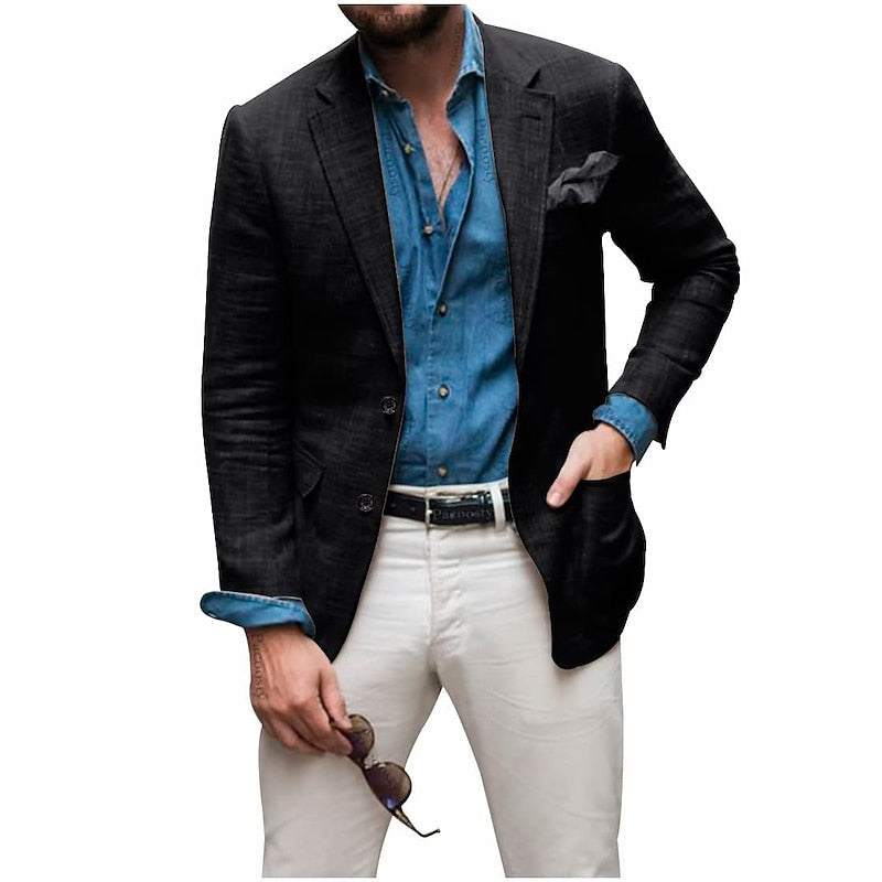 Herren Blazer Lässig Stilvoll 2