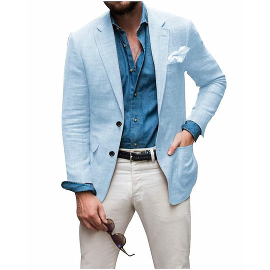 Herren Blazer Lässig Stilvoll 4