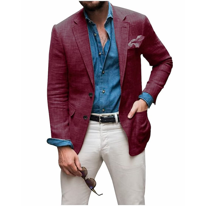 Herren Blazer Lässig Stilvoll 5