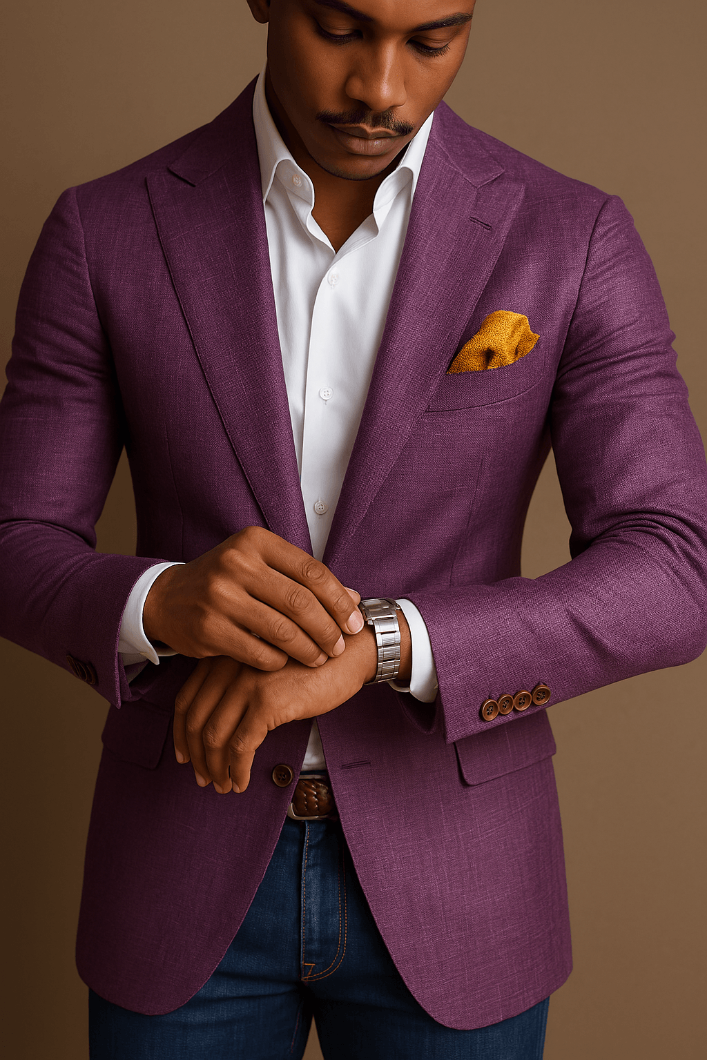 Herren Blazer Slim Fit Modern 1