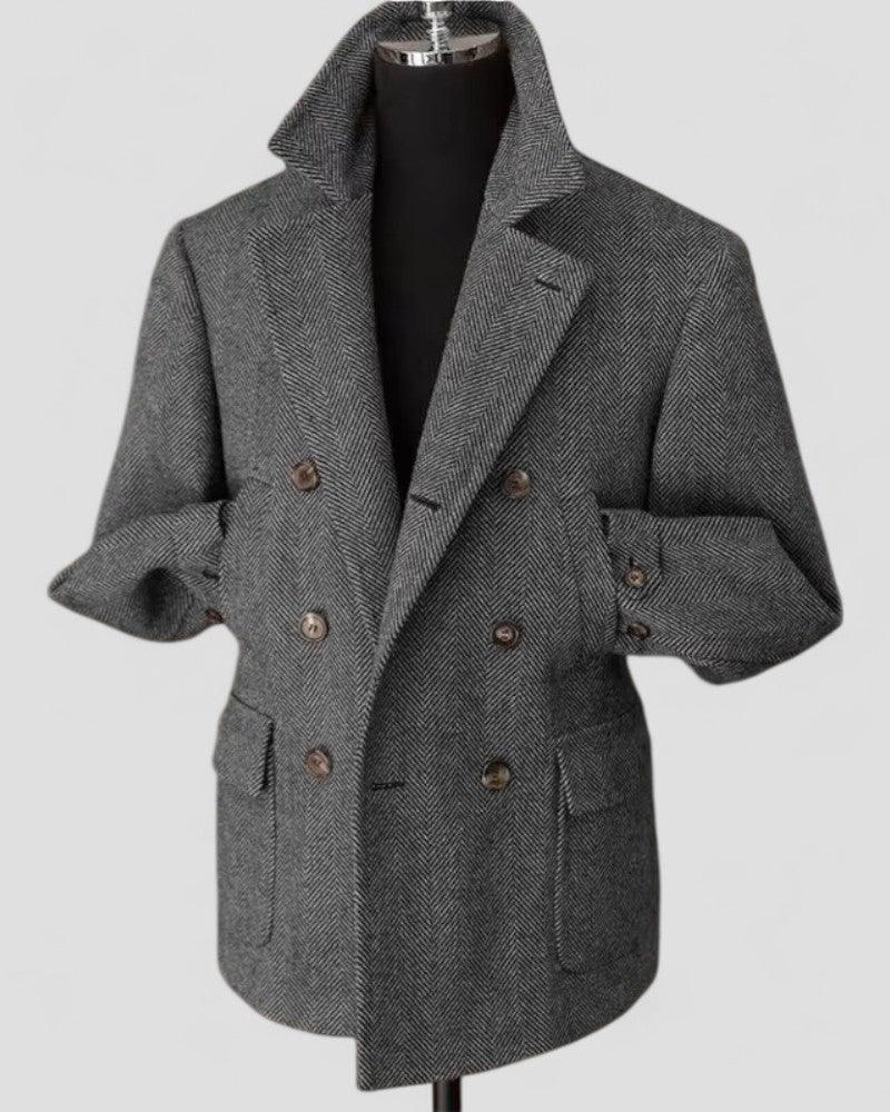 Herren Blazer Zweireihig Maßgeschneidert 1