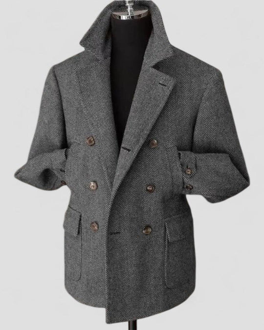 Herren Blazer Zweireihig Maßgeschneidert 1