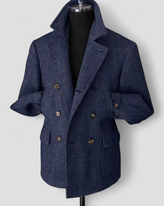 Herren Blazer Zweireihig Maßgeschneidert 3