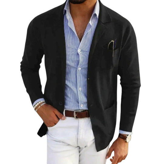 Herren Blazer mit Stehkragen Klassisch 5