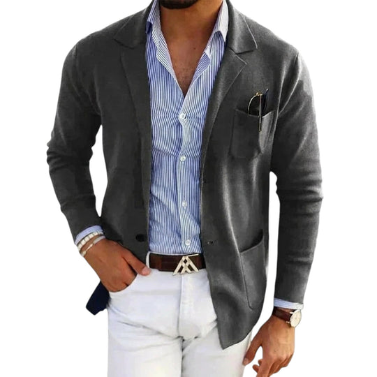 Herren Blazer mit Stehkragen Klassisch 6