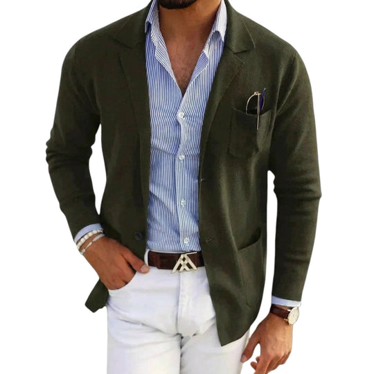 Herren Blazer mit Stehkragen Klassisch 7