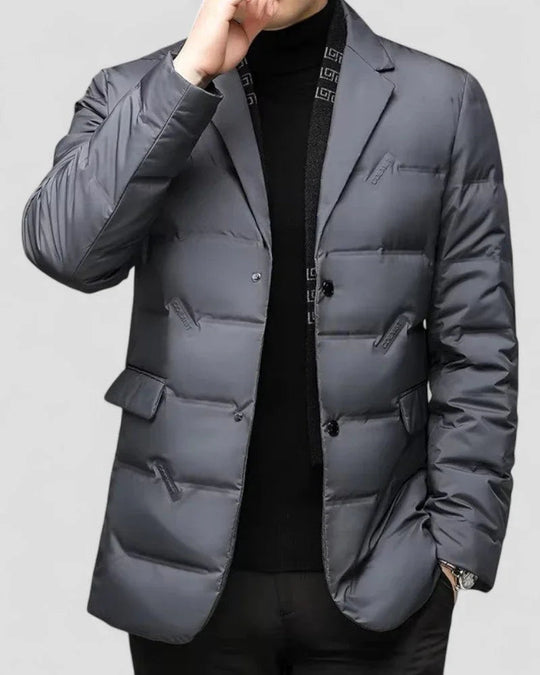 Herren Blazerjacke Gesteppter Stil 1