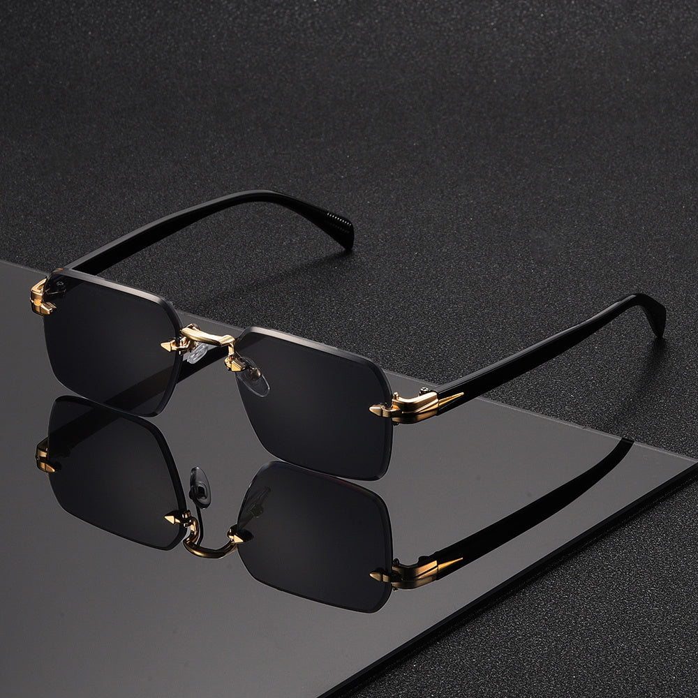 Herren Brille Randlos Quadrat 6