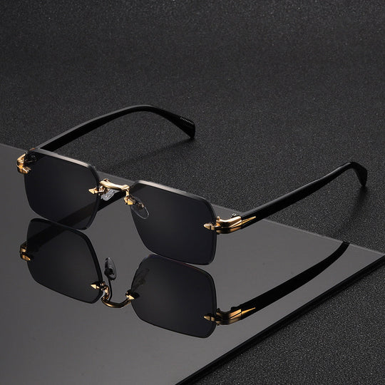 Herren Brille Randlos Quadrat 6