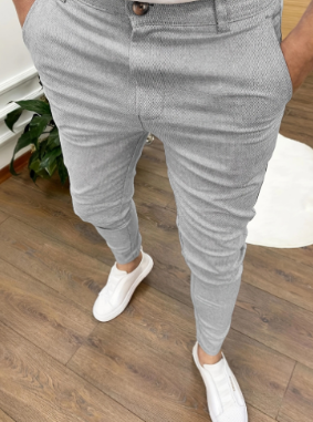 Herren Business-Hose Klassischer Schnitt 8