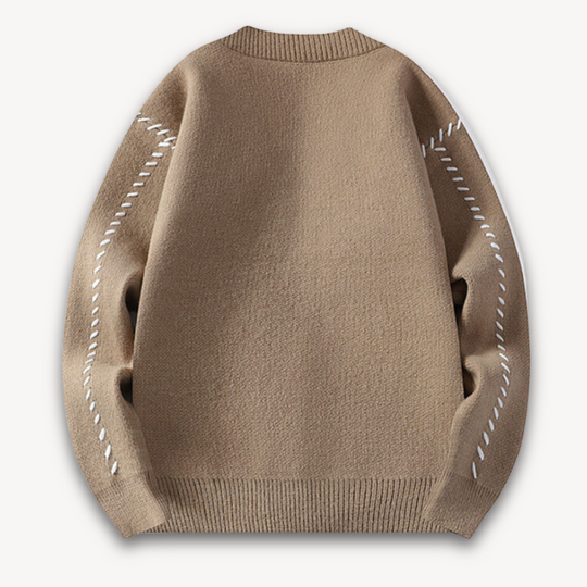Herren Cardigan Übergröße mit Knopfleiste 5